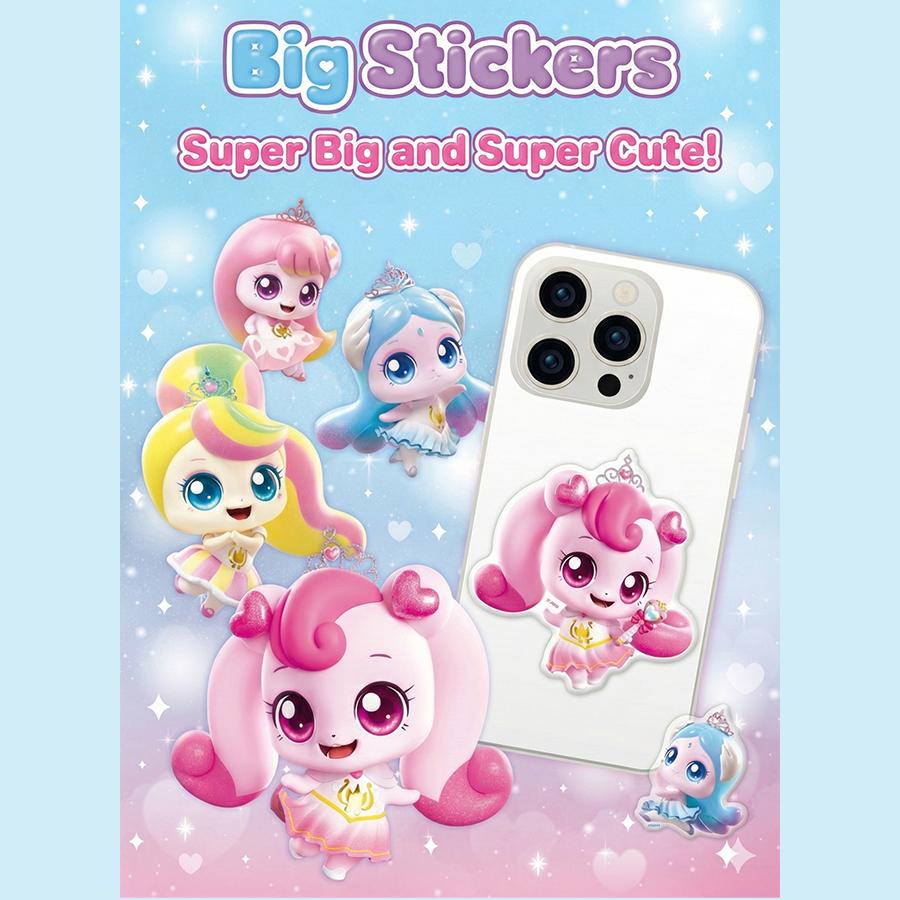 Hergestellt in Korea, KC-zertifiziert – Prinzessin Fang! Teenieping Große Aufkleber (Herzklopfen / Sappunping / Bonnyping / Arumping) 3 Optionen