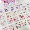 Sanrio 100pcs Eco-friendly Transparent Cartoon Stickers Set - Cute Stars for Kids' Journals & Gifts