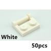 50Pcs MOC Building Block 1x2 Plate with Bar Handle Clips Bricks Compatible with 48336 60470