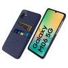 For Samsung Galaxy A06 5G/M06 5G Case Cloth+Hard PC Phone Cover with Dual Card Slots
