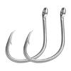 400pcs Carbon Steel Barbed Fishing Hook Eyed Sea Fish Hook Replacement Circles Hook Carp Fishing Tackle Easy to Use