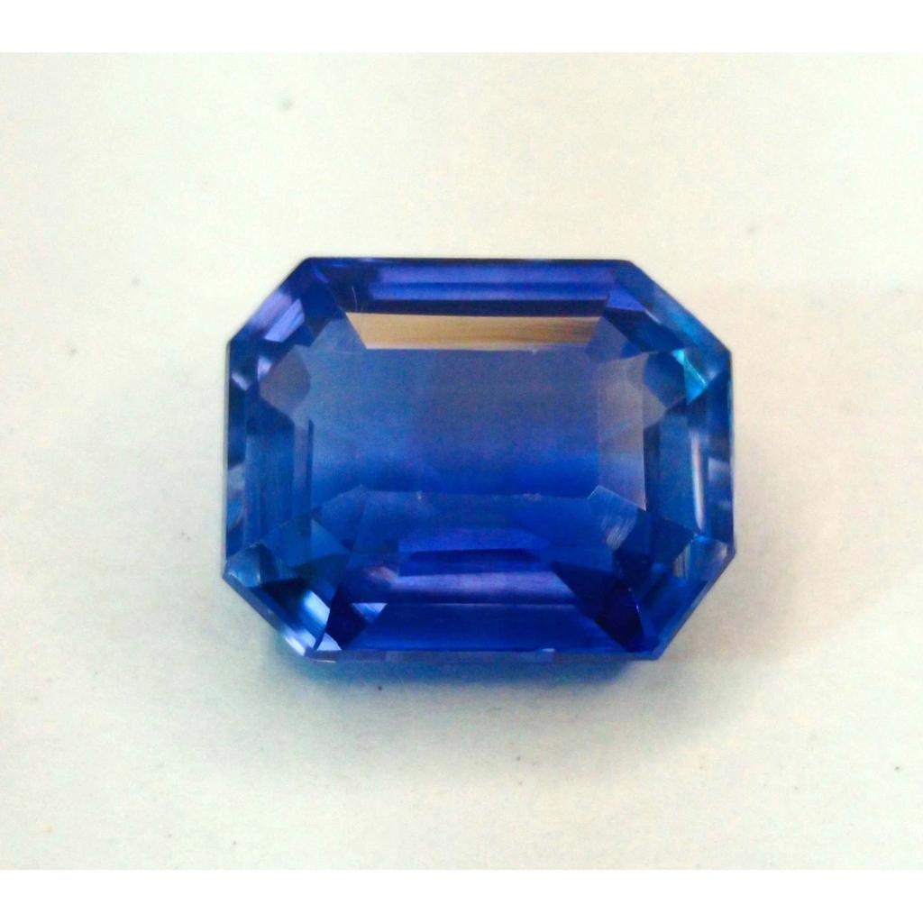 Natural Blue Sapphire Emerald Cut 11-12 Ct Beautiful Certified Loose Gemstone