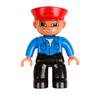 Big Building Blocks Boy Girls Family Policemen Figures Doll Compatible Duplos Children Kids Self Locking Bricks Assemble Toys