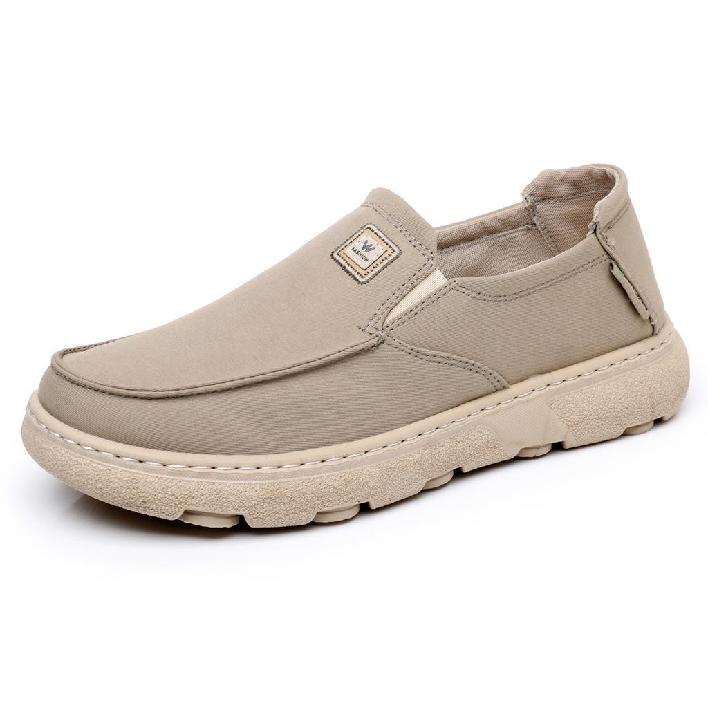 Men's Shoes Spring and Autumn New Cross-border Single Shoes Comfortable Soft Bottom Sports One Stirrup Canvas Shoes Casual Walking Shoes