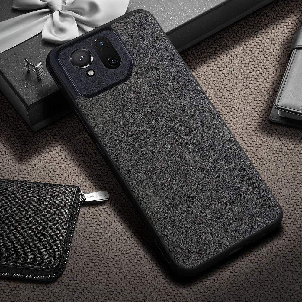 Phone Case: Luxury Retro Synthetic Leather Phone Case for Asus ROG Phone 9 8 7 6 Pro Matte Soft Bumper Hard Back Cover Fashion Protective Case