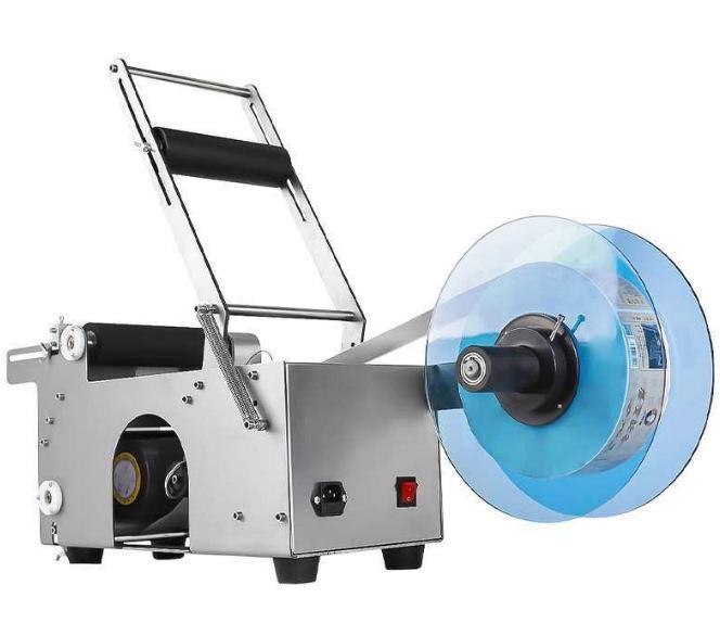 MT-50 Semi-auto Round Bottle Labeler for Adhesive Labels on Glass & Plastic Bottles
