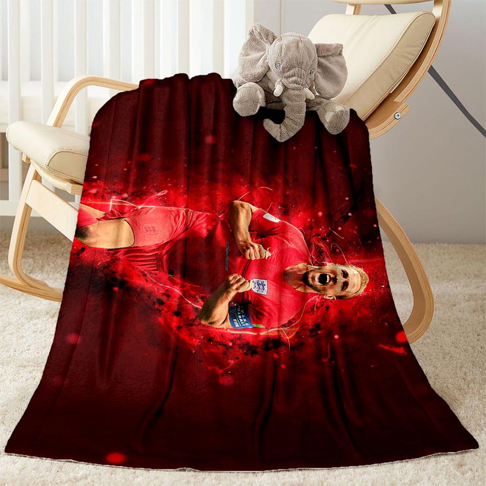 Football Player Celebration Blanket Ultra-Soft Great for Bed Seaside Chair Four Seasons Universal Modern Gifts For Family Or Friends