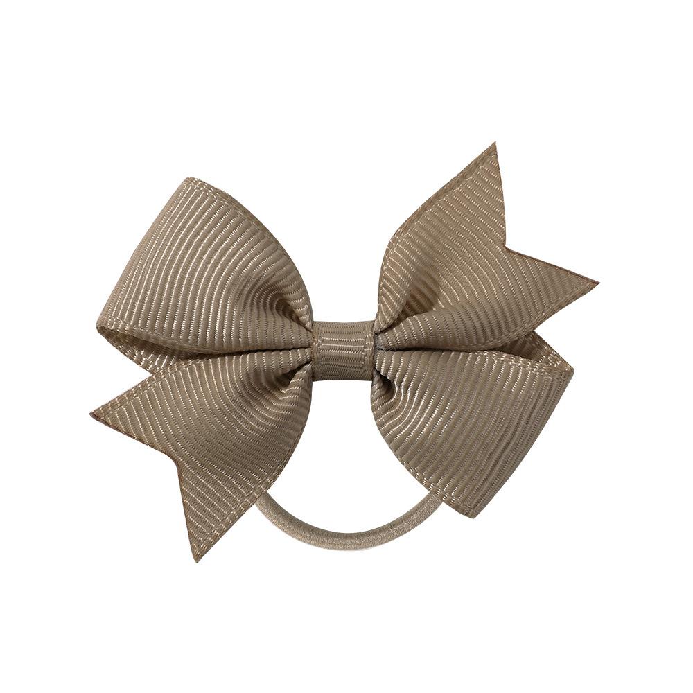 Children'S Versatile Xiaoqi Small Bow Solid Color Rubber Band Hair Band Baby Headgear Girls Hair Accessories 028