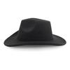 Populární klobouk Fedora z vlněné plsti - Přizpůsobitelný retro britský jazzový styl s jednobarevnou barvou a širokou srolovanou krempou