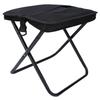 Portable Folding Camping Stool with Shoulder Strap Folding Stool Carry Bag for Hiking Fishing Picnics Black
