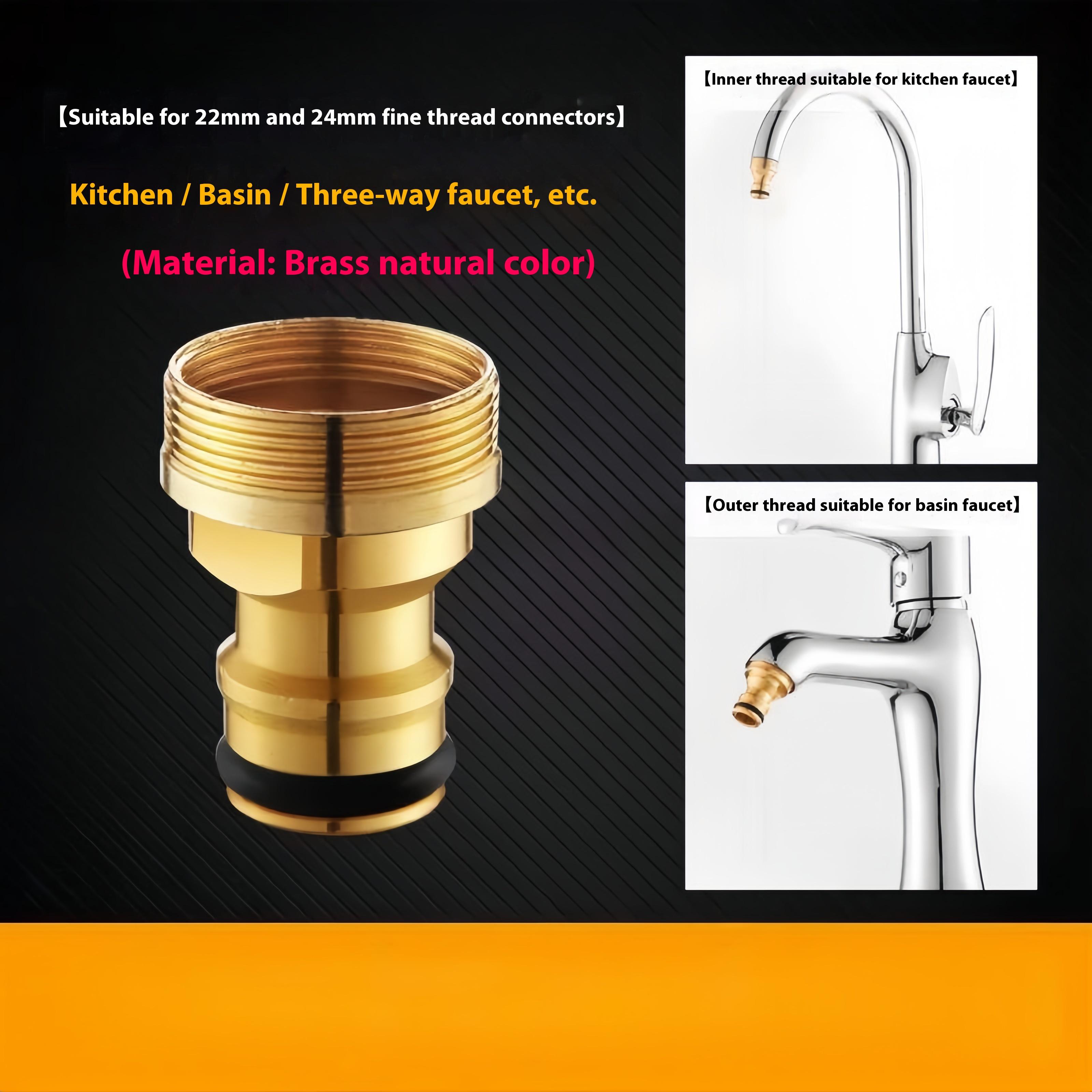 

Универсальный кран для стиральной машины Кухонные переходники Латунный кран Полив Садовые инструменты Соединитель крана Переходник для шланга смесителя Фитинг для раковины