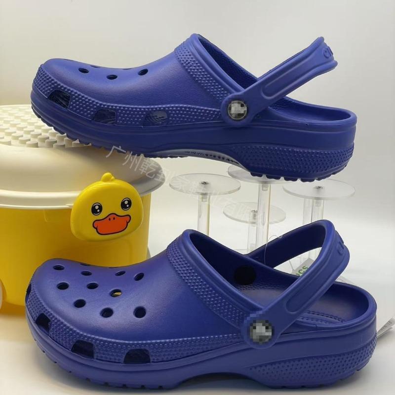 Men's and Women's Beach Shoes Baotou Sandals Outer Wear Couple's Casual Versatile Breathable Hole Shoes Beach Non-slip