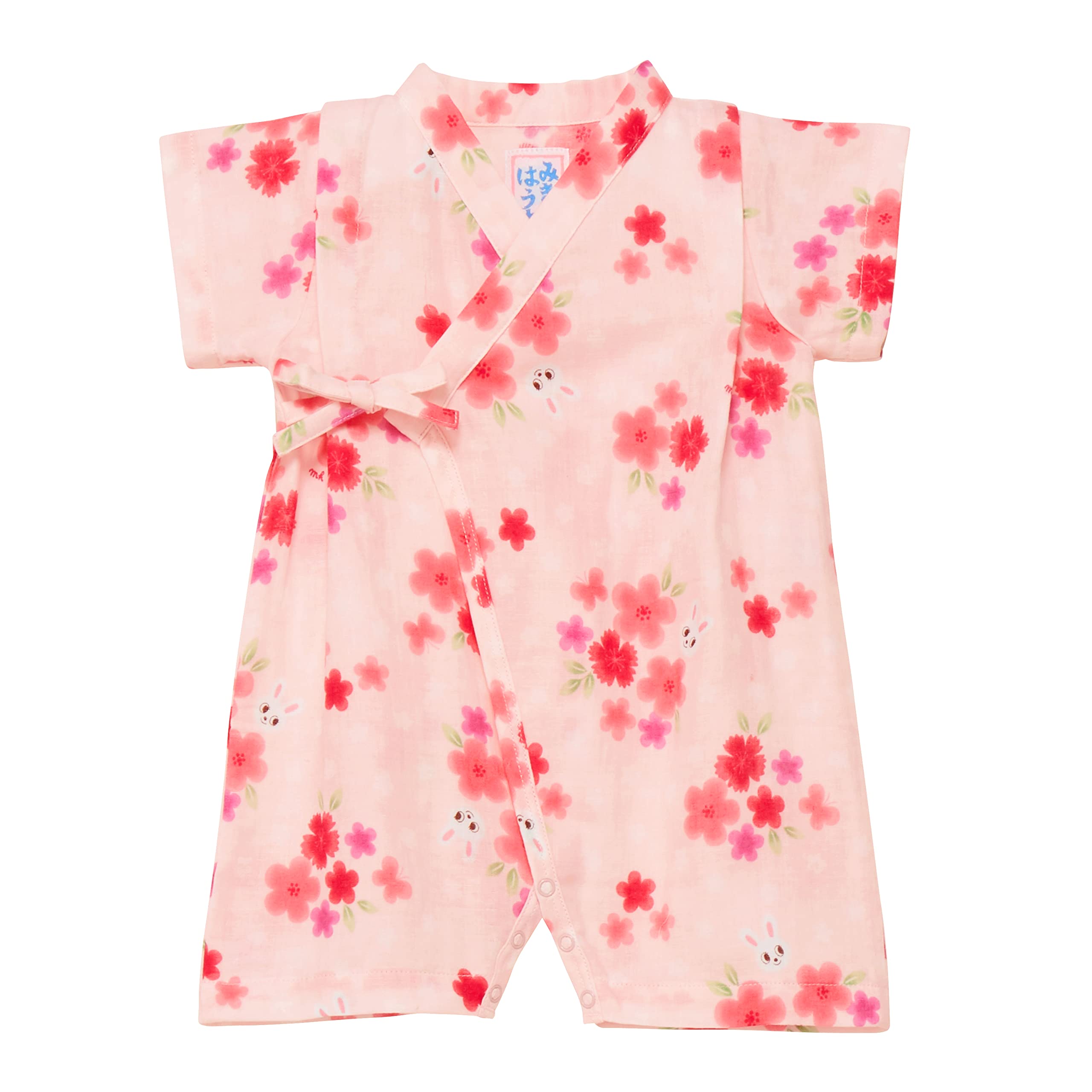 

Jinbei All Short Made in Baby M Pink [MIKI HOUSE] Комбинезоны, Рукава, Япония, Марля, Девочки, Новорожденные, Младенцы, Дети, Одежда, Детская одежда, розовый