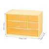 3 Layers Desktop Drawer Storage Box 6 Grids Jewelry Buty Lens Organization Box for Small Items