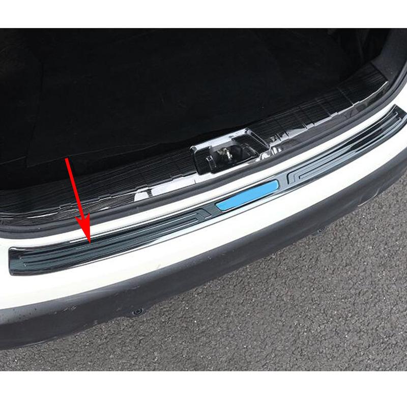 Cover Stainless Steel Outside Rear Bumper Trim Plate Trunk Frame Threshold Pedal For Nissan Qashqai J11