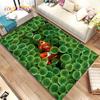3D Seabed Underwater World Dolphin Turtle Area Rug,Carpet Rug for Living Room Bedroom Sofa Doormat,kids Play Non-slip Floor Mat
