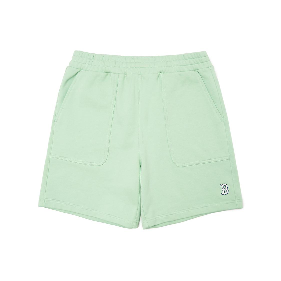 MLB Base Logo Casual Shorts Unisex Sage Green Moderate 3ASPB0123-43KAL XS