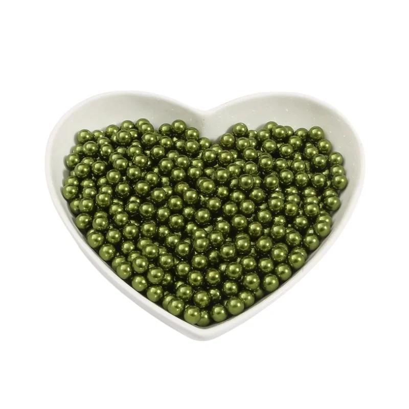 Multi Color Round No Hole Acrylic Imitation Pearl Beads Loose Bead For DIY Scrapbook Decoration Crafts Sewing 3/4/6/8/10mm