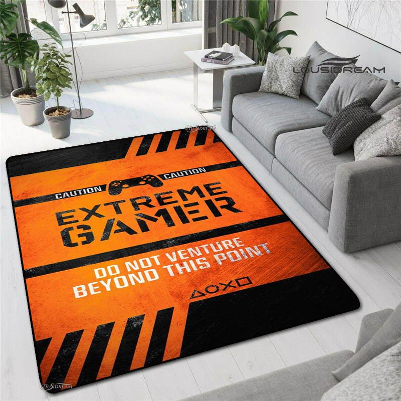 Anime Gamer Game Controller Rug Kids Play Carpet Living Room Bedroom Door Non-slip Mat Photography Props Birthday Gift Alfombra