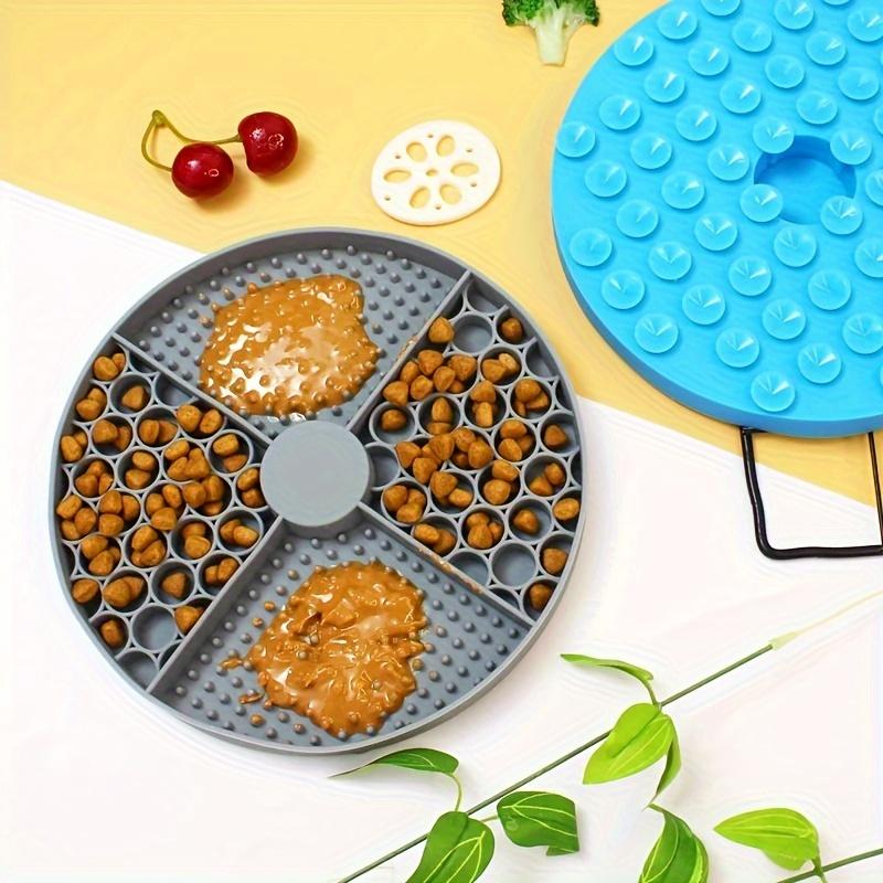 Hunde-Futtermatte Silikon Katzen-Langsamfresser-Näpfe mit Saugnapf Slow-Feeding-Pad Hunde-Leckmatte Angstlösende Utensilien