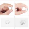 20 PEZZI Distintivo Magnetico Rotondo 1,7 cm / 0,66 pollici Portanomi Adesivi in Ferro Fibbia Accessori per Ufficio Festa Famiglia