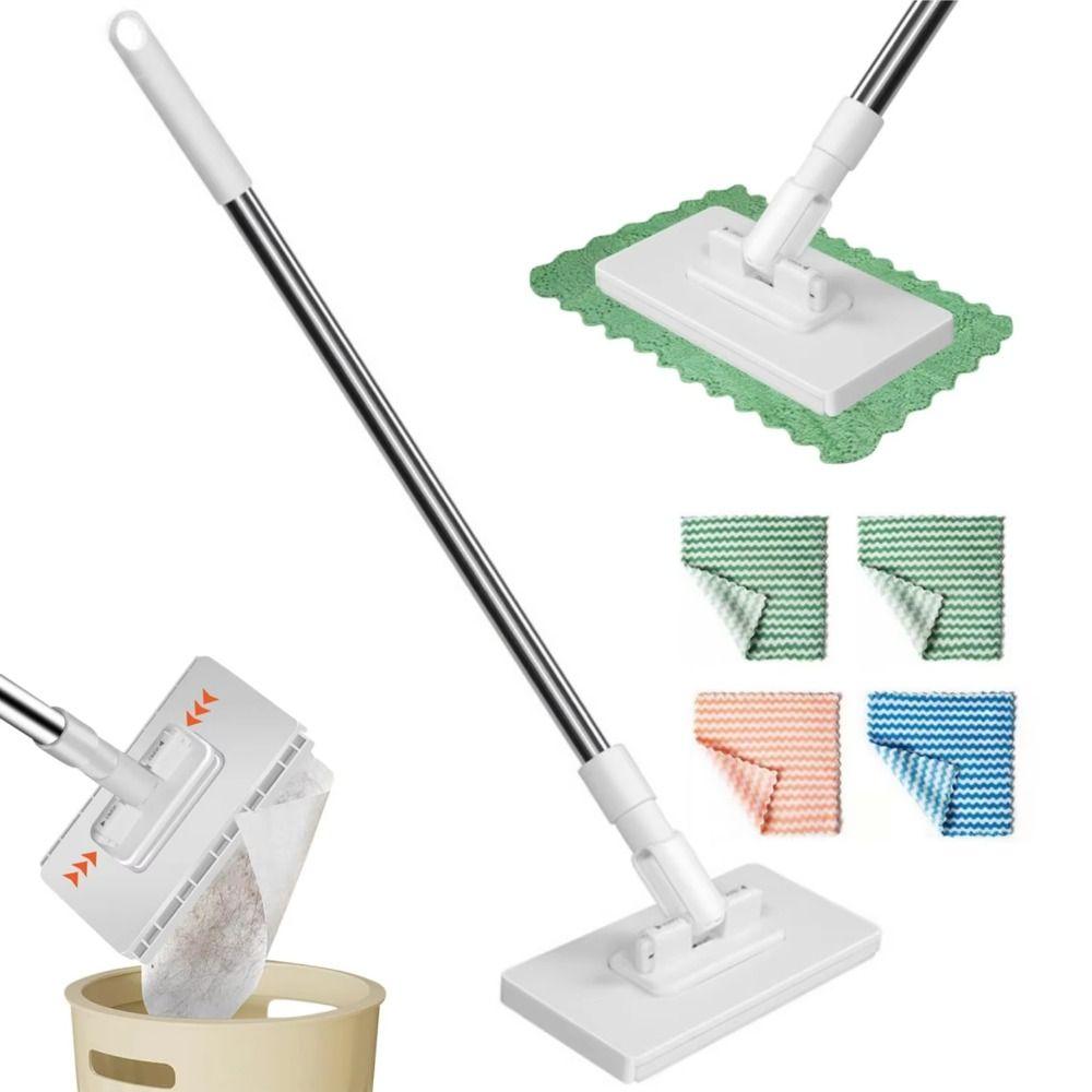 with 3 Reusable Cloths Hands-free Mop 360° Rotating Head No-wash Mops New Lazy Mop Household