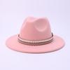 Hat Autumn and Winter New European and American Woolen Jazz Hat That Women's Fashion Top Hat Temperament High-end Cowboy Hat