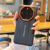Luxury Cross Texture Leather Design Case For Huawei Mate 60RS 50RS 40RS Slim Orange Camera Ring Shockproof Cover
