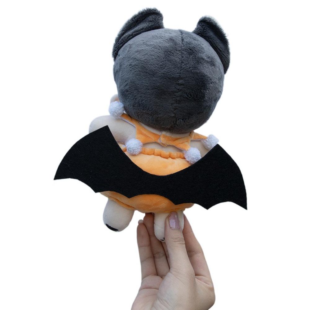 Kawaii Cotton Doll Halloween Clothes Set Bat Wings Plush Dolls Clothes  20cm Cotton Doll