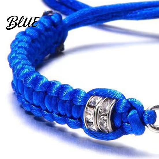 Women Adjustable Friendship Bracelet 1/2/5/10Pcs Blue Woven Braided Rope Knot