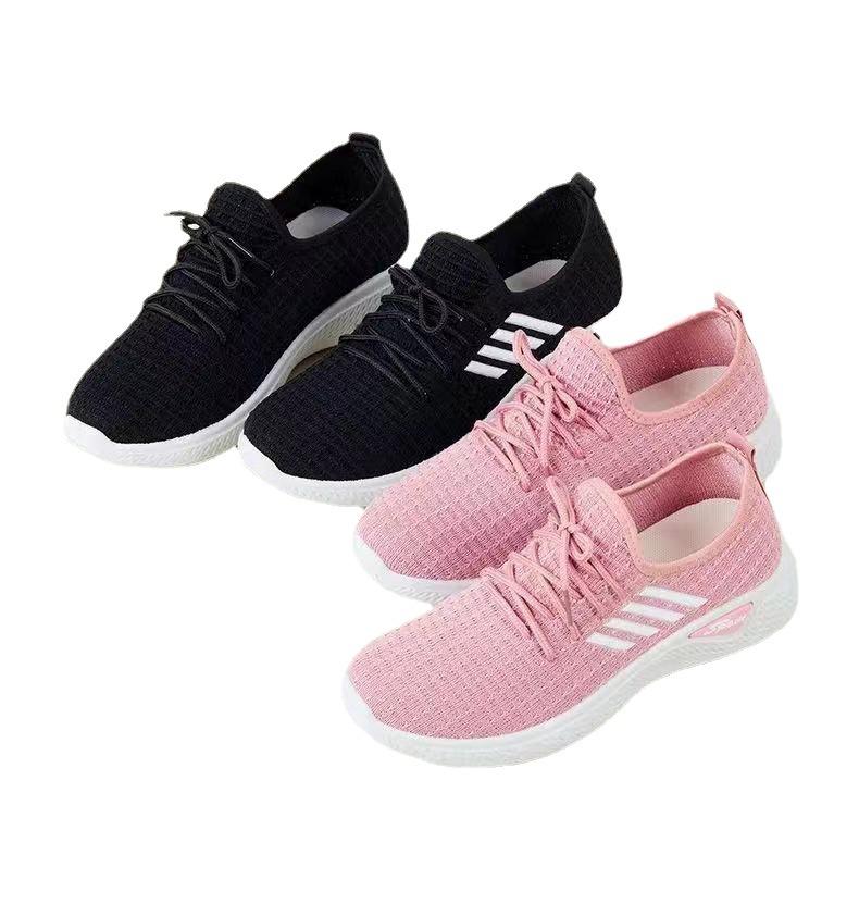 Coconut Women's Shoes Breathable Running Walking Fly Weaving Shoes Women's Spring Summer Casual Sports Single Shoes