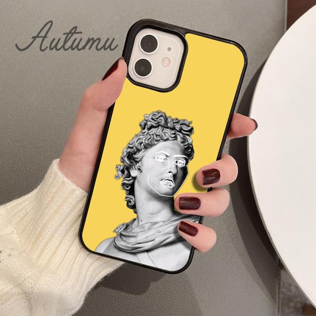 

Чехол для телефона Famous Aesthetic Statue для iPhone 11 12 13 14 Pro Max mini XR XS SE 2020 7 8 Plus Samsung Galaxy S21 S22 Samsung S22ultra