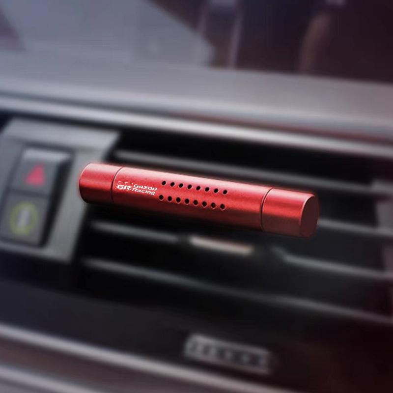 1PC Car Air Outlet Perfume Clip Lasting Aromatherapy For Toyota GR Gazoo Racing Toyota Yaris Hilux Corolla Prius Auto Accessory