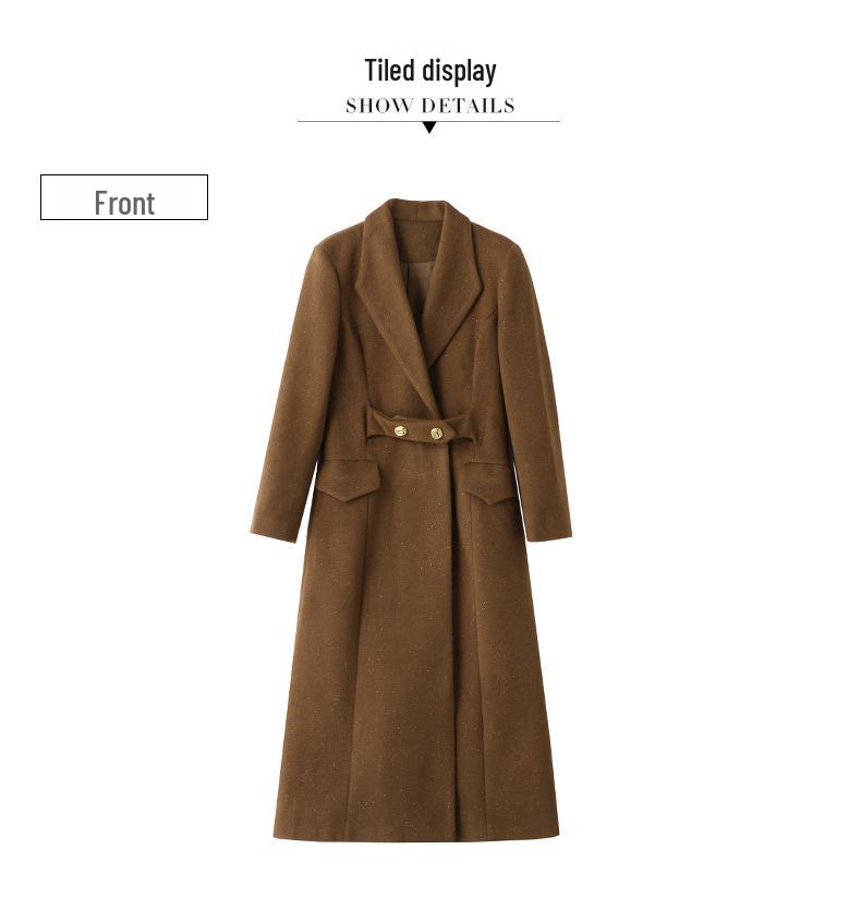 Women's Woolen Coat: Autumn/Winter Korean Style Fashion, Long Commuter Jacket SX3055
