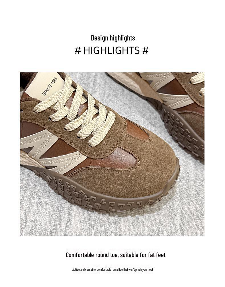 Dexun Women's Genuine Leather Velvet Running Shoes - 2024 Winter Collection: Lightweight, Versatile, Casual Sports Sneakers.