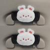 Cute Cartoon Panda Doll Car Interior Door Handle Cover Universal Plush Handbrake Case Protector Auto Roof Holder Protection