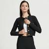 2025 Autumn Women's Slim Fit Jacket with Gold Button Details and Long Sleeves