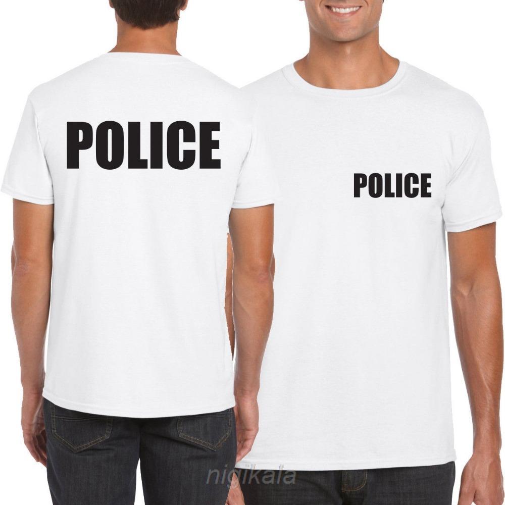 

Високоякісна футболка безпеки FBI SWAT, бавовняний робочий одяг, футболка з коротким рукавом, літня мода, новинка XXXL білий/золотий