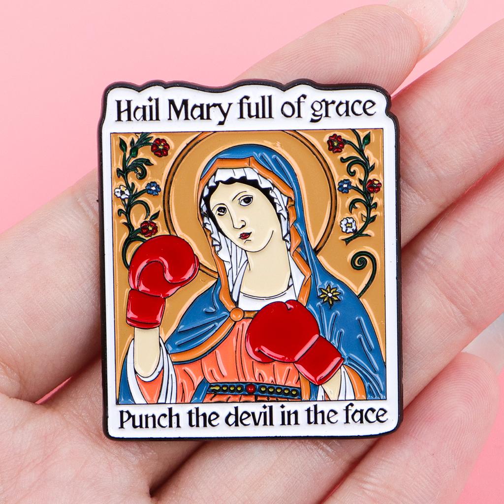 Rainbow Flower Quotes Enamel Brooch Lapel Pin Badge on Backpack Clothing Fashion Jewelry Cosplay Accessories Toys Gifts