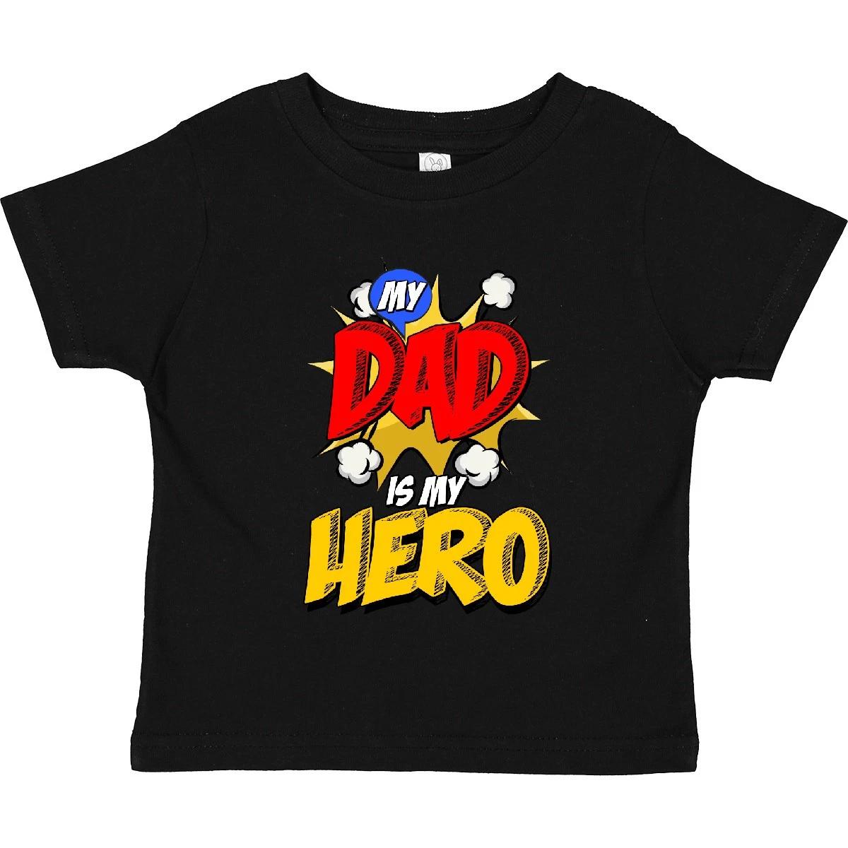 Inktastic Dad Is My Hero Toddler T-Shirt Papa Father Fathers Day Superhero Child 100