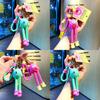 Cute Stretch Monster Keychain Durable Pvc Material Perfect For All Occasions