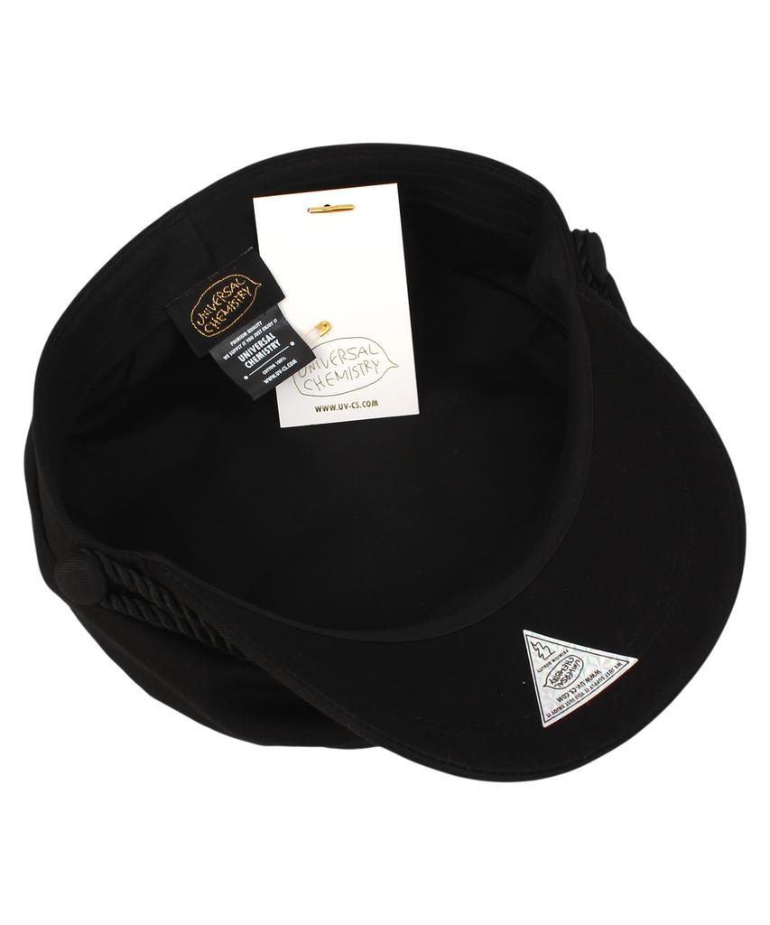 Yunibeosyeolkemiseuteuli Rope Solid Black Marine Cap