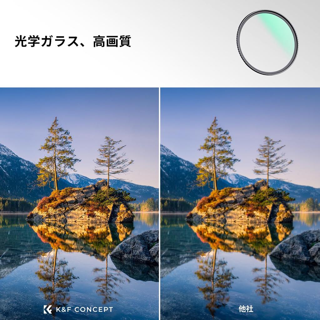 Concept 49mm Lens Protection Filter Lens Filter Protector Lens Protection AGC Optical Glass Thin Frame 18 Layer Coating K&F (NANO-K Series)