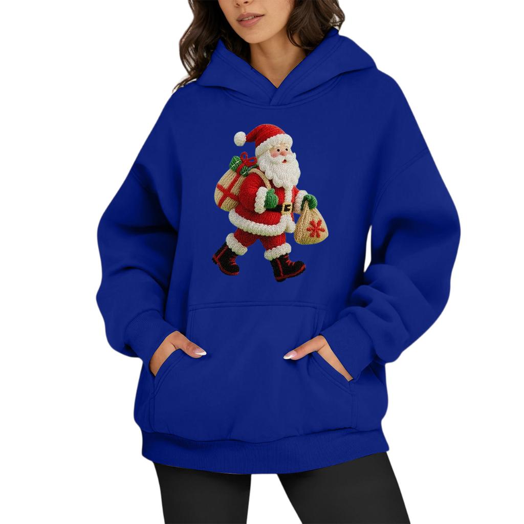 Sweats à capuche surdimensionnés pour femmes, sweats à capuche en polaire, chemises à manches longues, pulls, vêtements d'automne avec poche