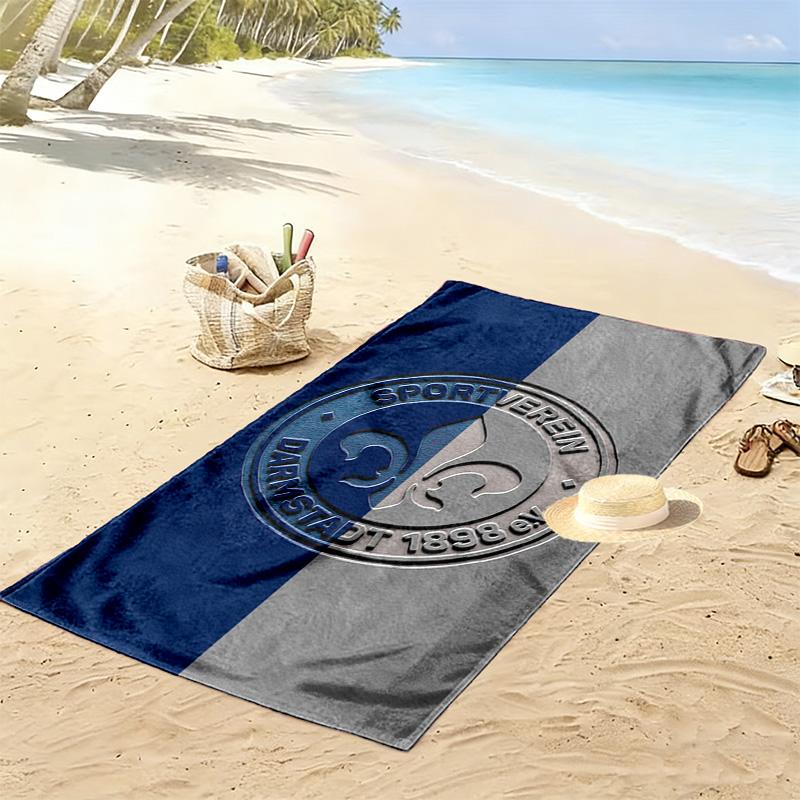 Asciugamano da Spiaggia Stampato SV Darmstadt 98, Asciugamano Grande Morbido ad Asciugatura Rapida per Spiaggia Campeggio Nuoto
