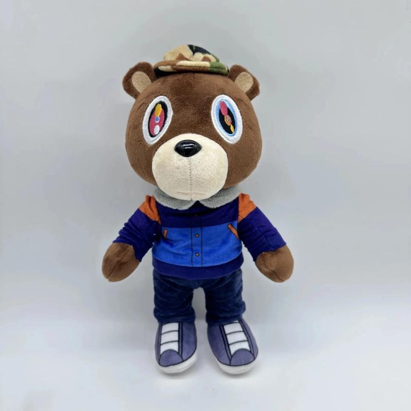 30 cm Kawaii Kanye Dropout Bär Teddybär Plüschtiere Kanye West Abschlussfeier Weich Gefüllt Home Room Decor Geburtstagsgeschenk
