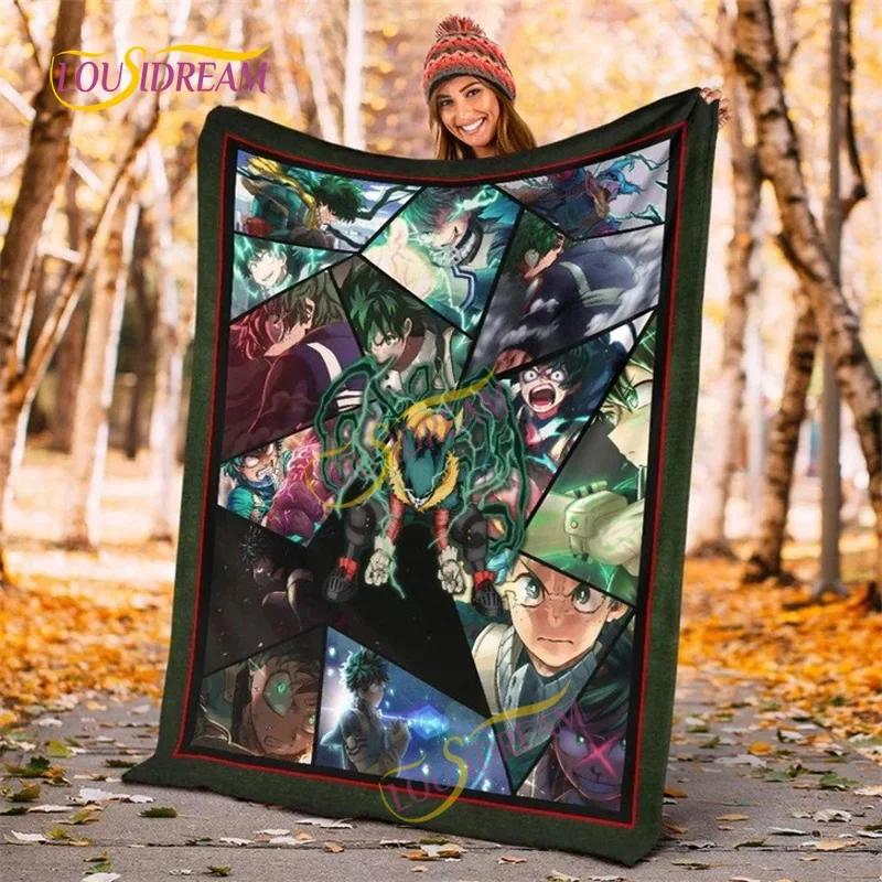 Katsuki Bakugo My Hero Academia Flanelldecke Midoriya Izuku Schlafsofa Plüsch Anime Merch Shoto Todoroki Manga Bettwäsche Decke