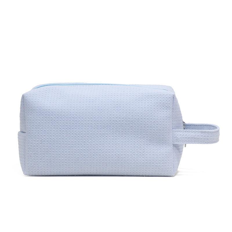 

Ladies Cosmetic Bags Solid Color Japanese Harajuku Cotton Soft Makeup Bags Travel Portable Compact Large Capacity Storage Bags 20x8x11cm