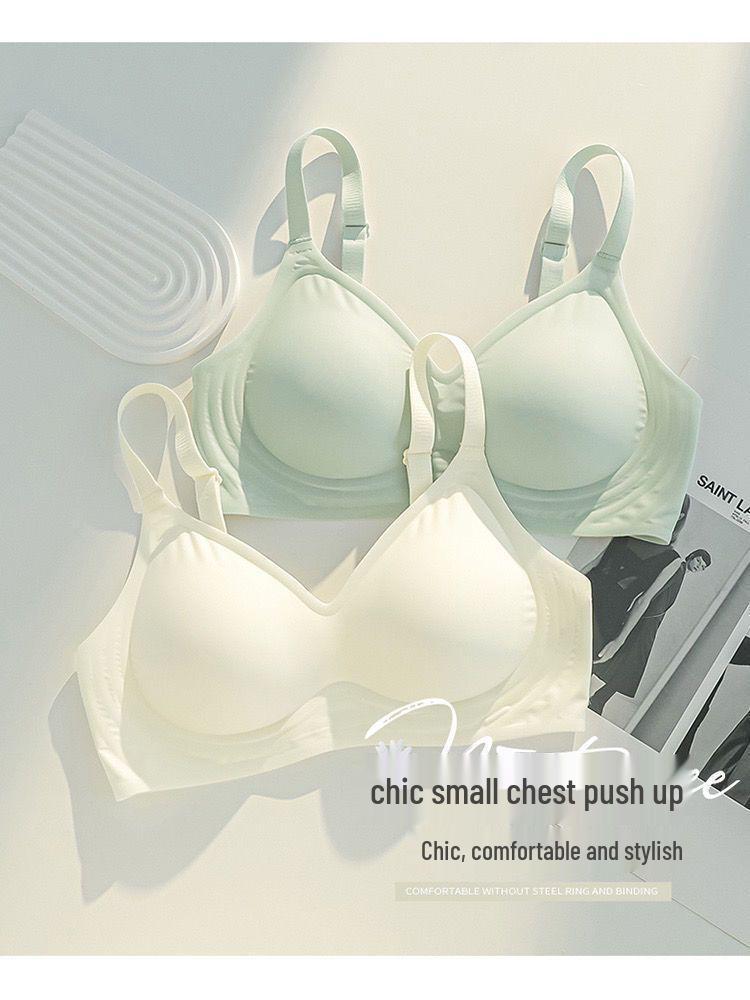 Cartoon Push-Up Wireless Bra for Small Busts with Side Support