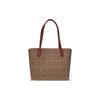 Coach Willow Coated Canvas Calfskin Tote Bag , Shopping Bag , Handbag , Shoulder Bag Large Women's Brown (Unisex) Shoulder Bags